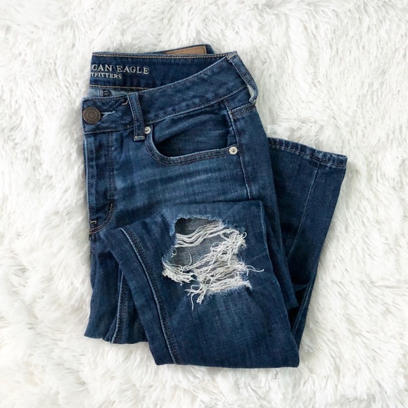 American Eagle Outfitters Denim - American Eagle Tomgirl Distressed Jeans